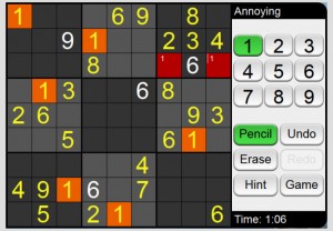 Sudoku on Web, Annoying Level, Halloween Skin