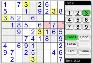 Sudoku on Web, Picnic Level, Salt Skin